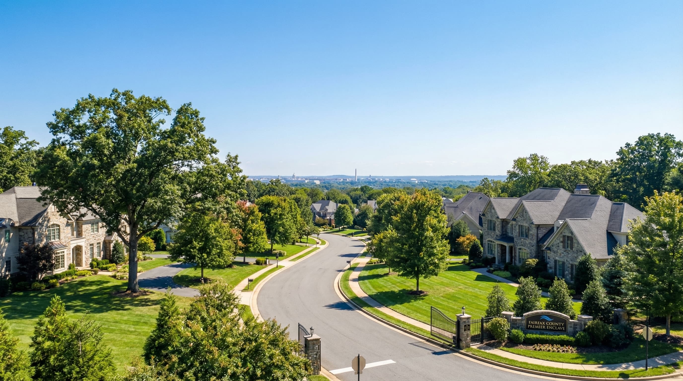 McLean Virginia luxury estate with expansive grounds and Potomac River views